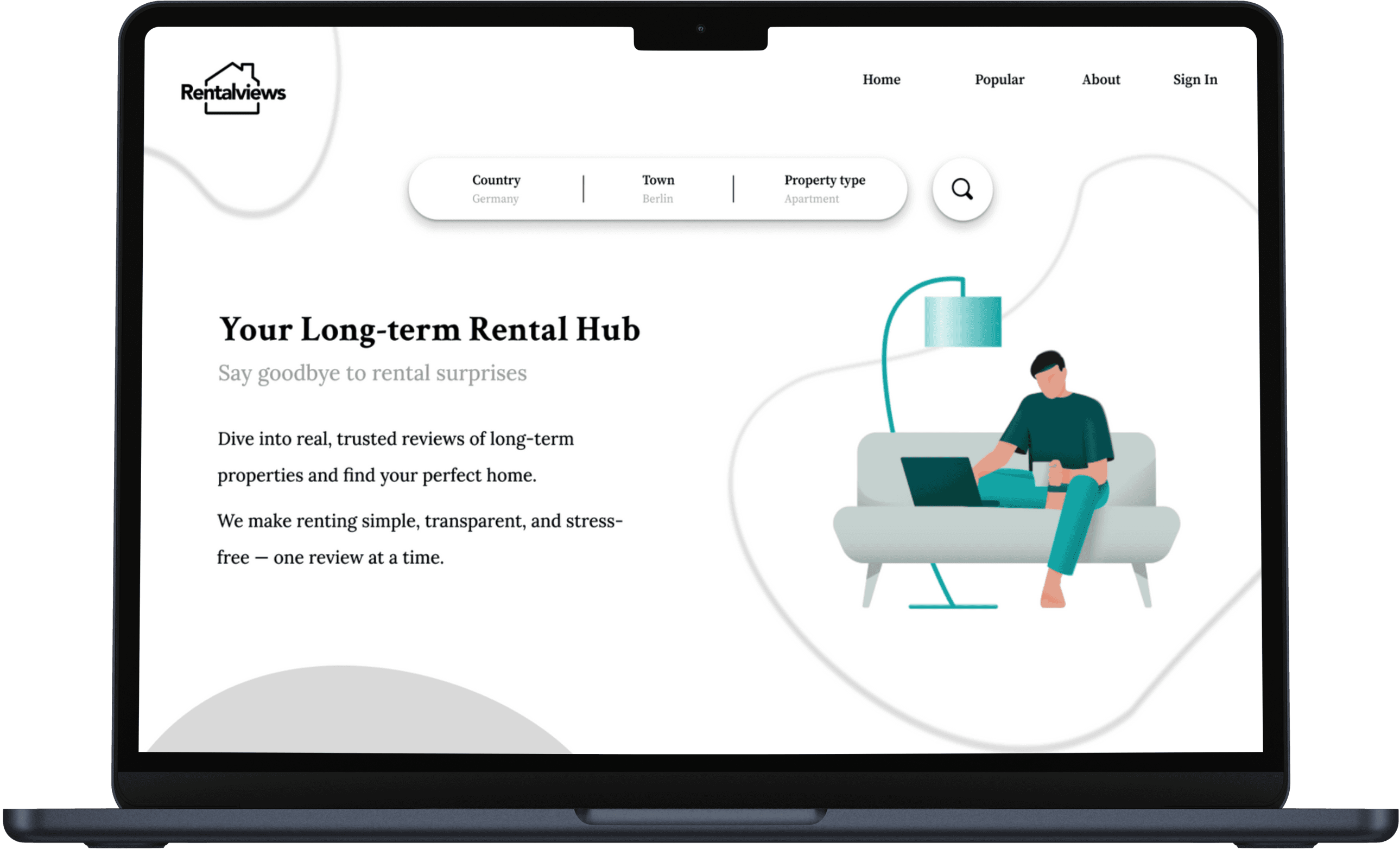 Renta-view desktop view first view